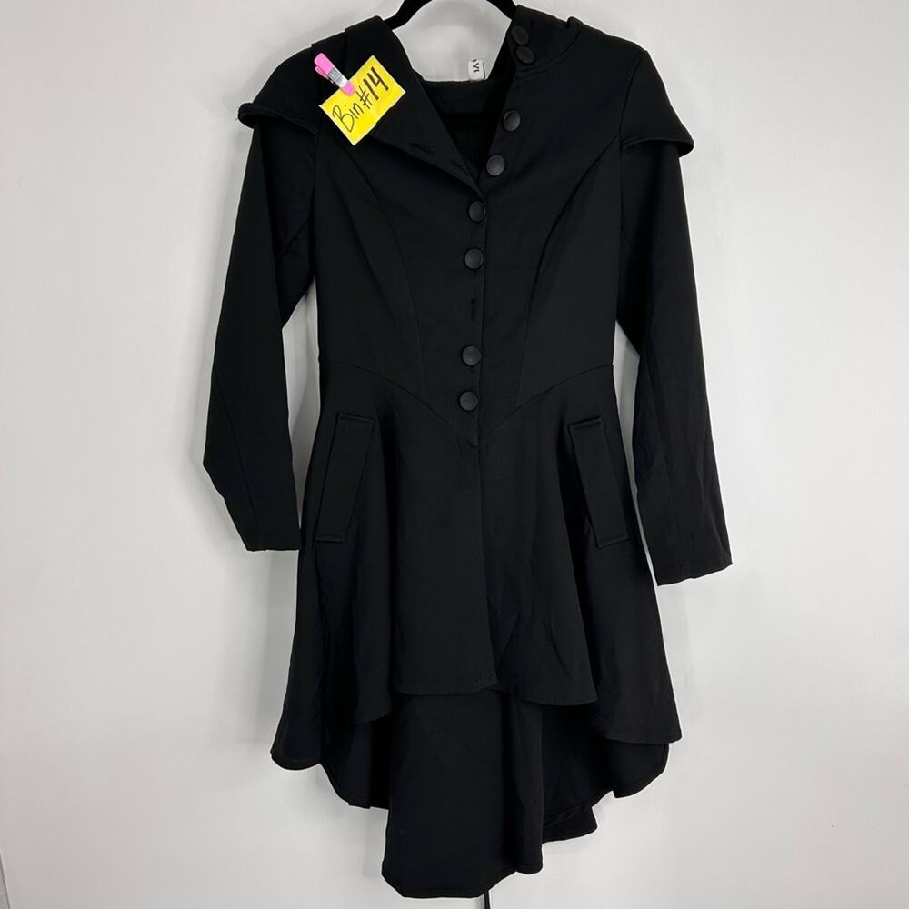 XIN YI JACKET Goth Black Size Small
